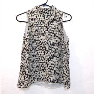 Silk sleeveless blouse